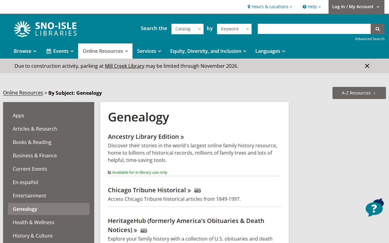 Martha Lake people directories and genealogy resources from Sno-Isle Libraries